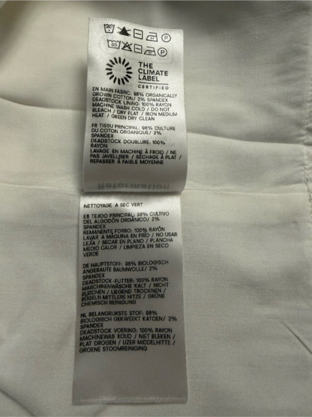 NEW Reformation Jordan Two Piece Short Sleeve Skirt Set Cotton White | US 4 UK 8 - Picture 16 of 16